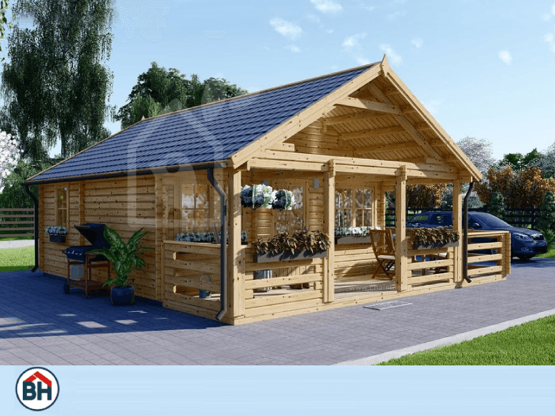 product Chalet en Bois Classic Avec Terrasse 36 m² + 19 m²  photo