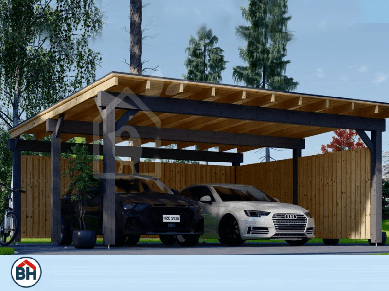 product Carport en Bois Double - Luna 6X6 photo