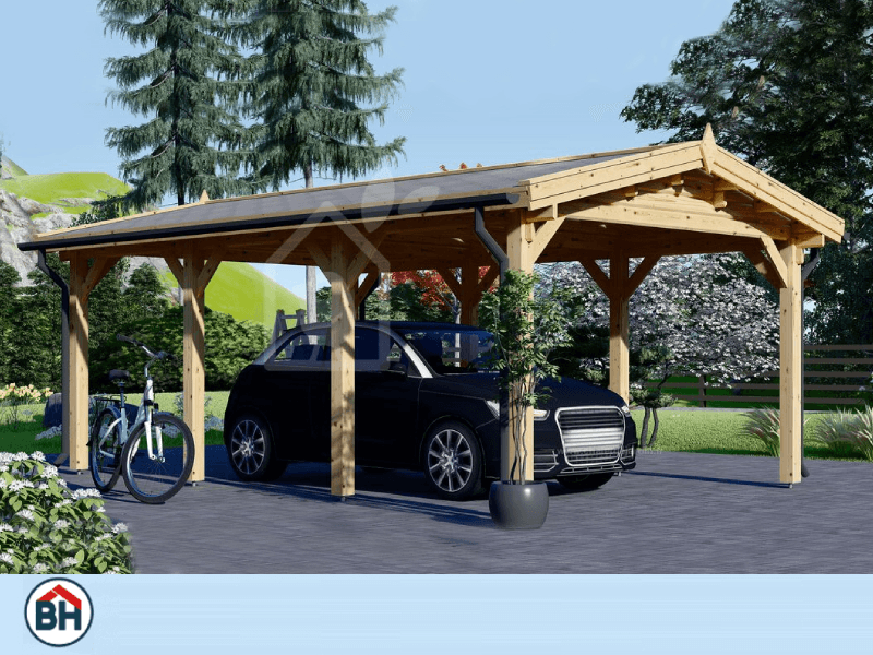 product Carport en bois 18m² - 3x6 m photo